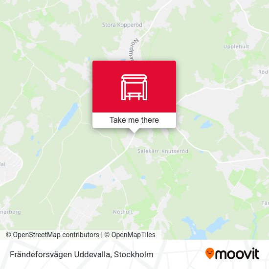 Frändeforsvägen Uddevalla map