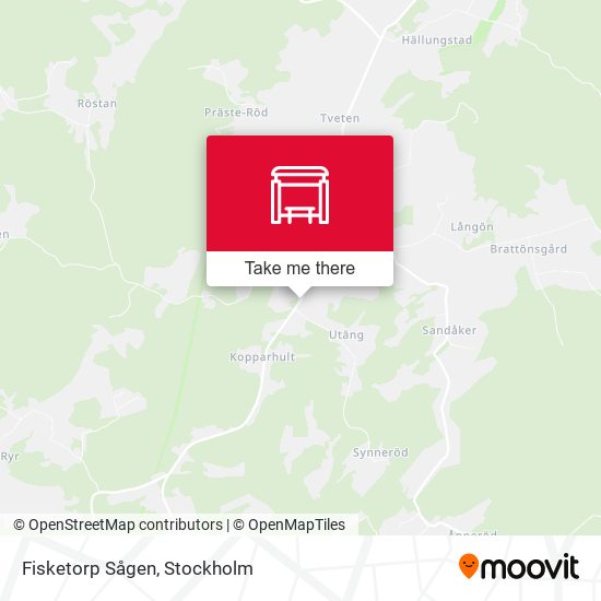 Fisketorp Sågen map