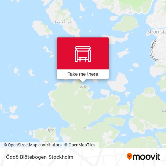 Öddö Blötebogen map