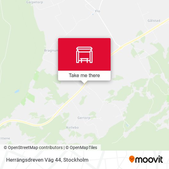 Herrängsdreven Väg 44 map