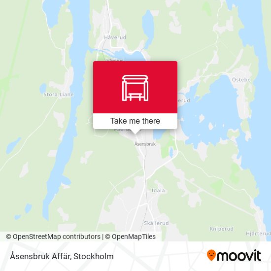 Åsensbruk Affär map