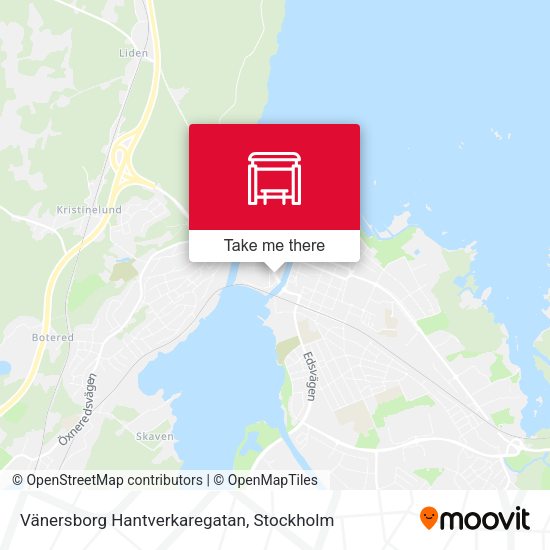 Vänersborg Hantverkaregatan map
