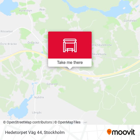 Hedetorpet Väg 44 map