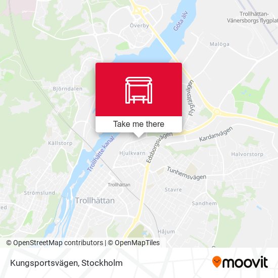 Kungsportsvägen map