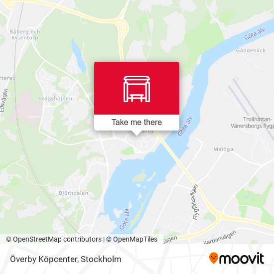 Överby Köpcenter map