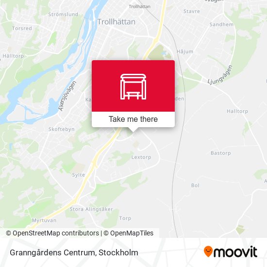 Granngårdens Centrum map