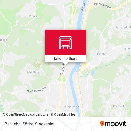 Bäckebol Södra map