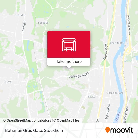 Båtsman Grås Gata map