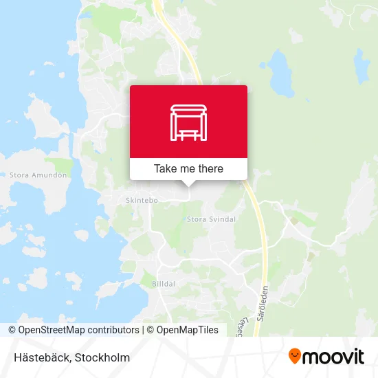 Hästebäck map