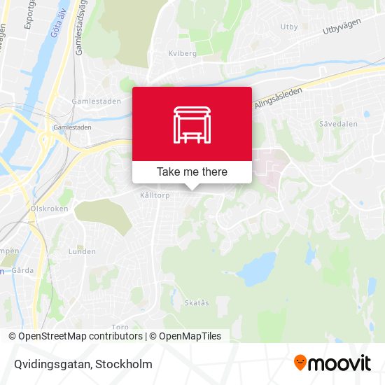 Qvidingsgatan map