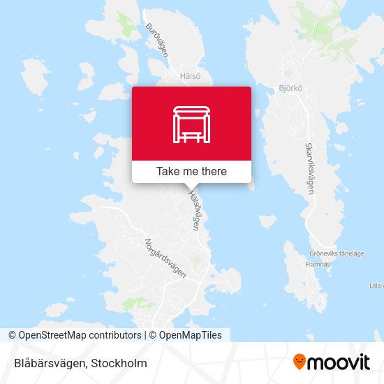 Blåbärsvägen map