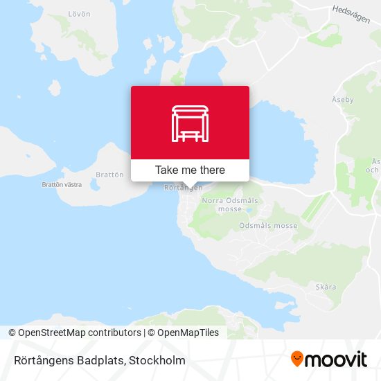 Rörtångens Badplats map