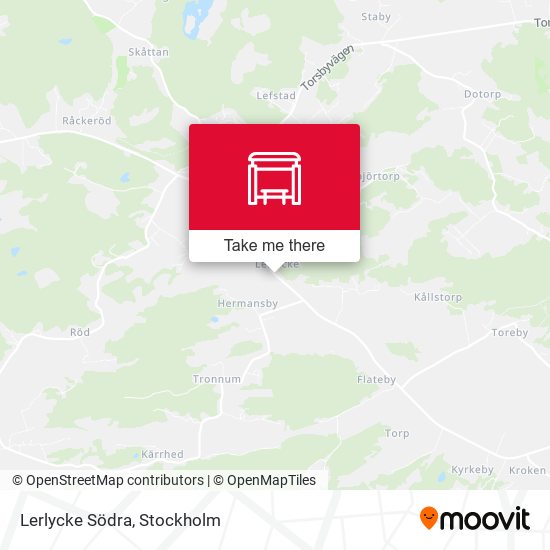 Lerlycke Södra map