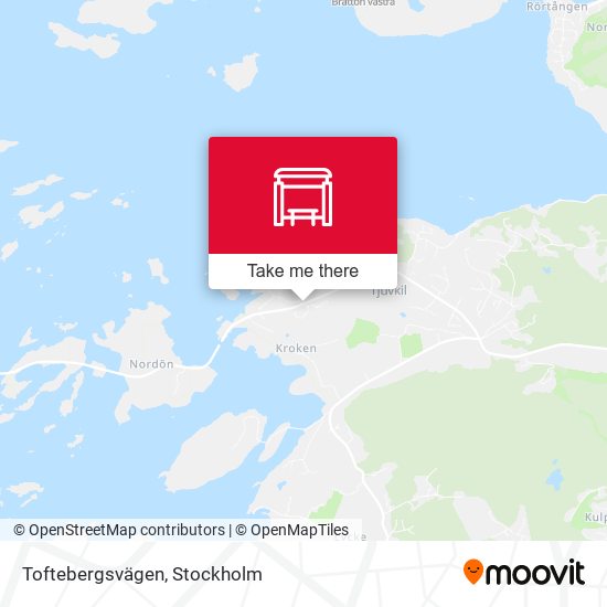 Toftebergsvägen map