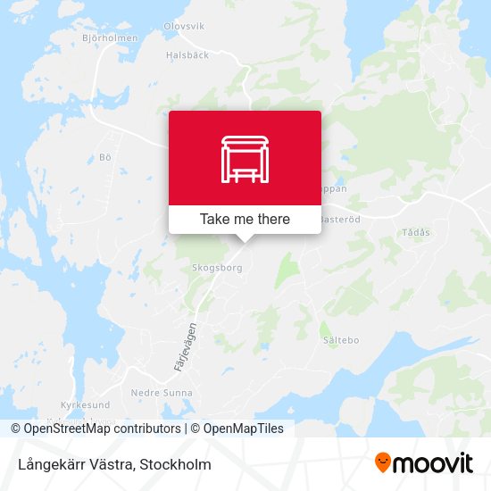 Långekärr Västra map