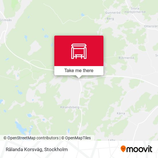 Rålanda Korsväg map