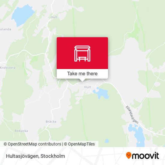 Hultasjövägen map