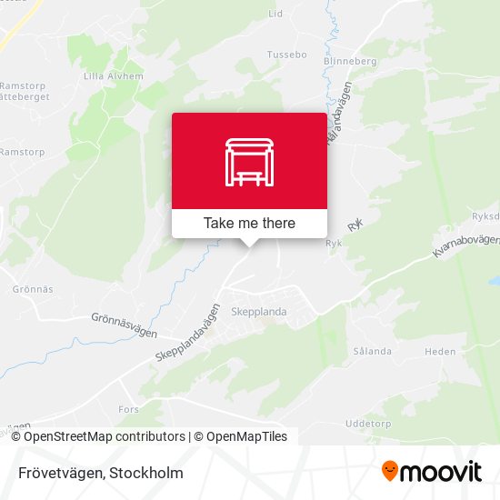 Frövetvägen map