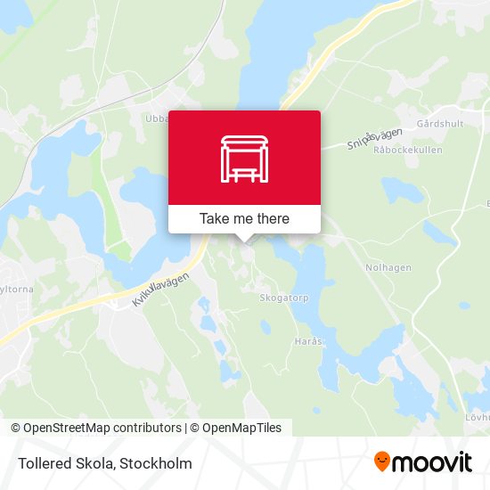 Tollered Skola map