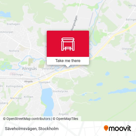 Säveholmsvägen map