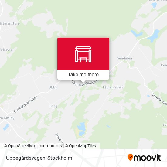 Uppegårdsvägen map