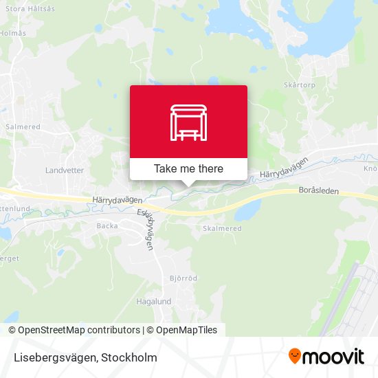 Lisebergsvägen map