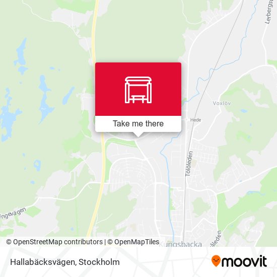 Hallabäcksvägen map