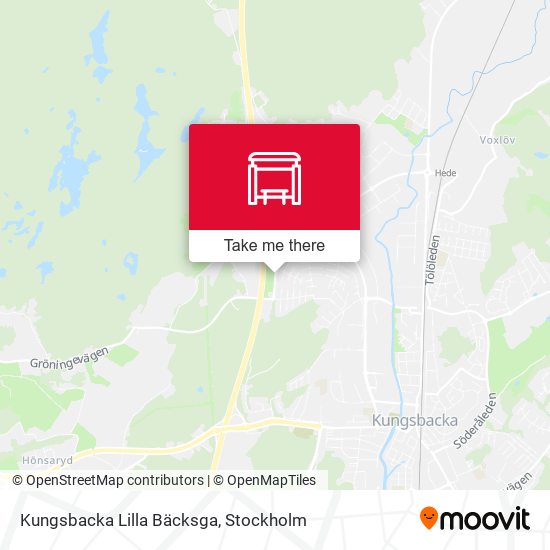 Kungsbacka Lilla Bäcksga map