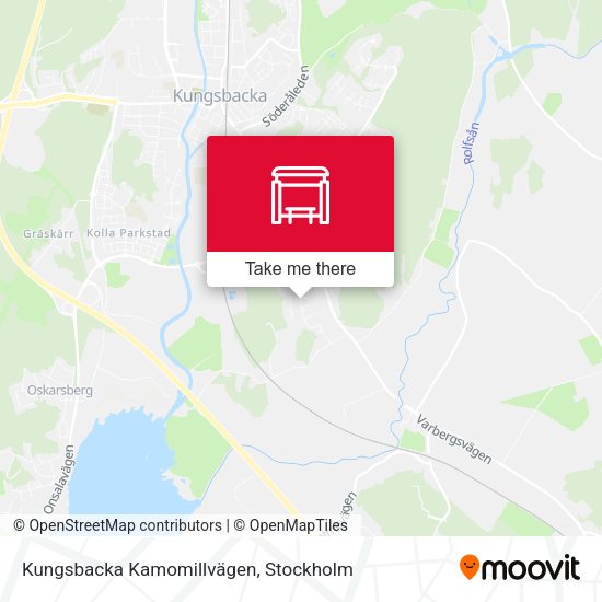 Kungsbacka Kamomillvägen map