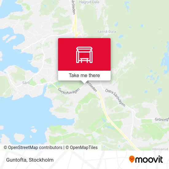 Guntofta map