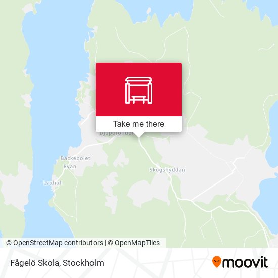 Fågelö Skola map
