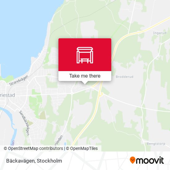 Bäckavägen map
