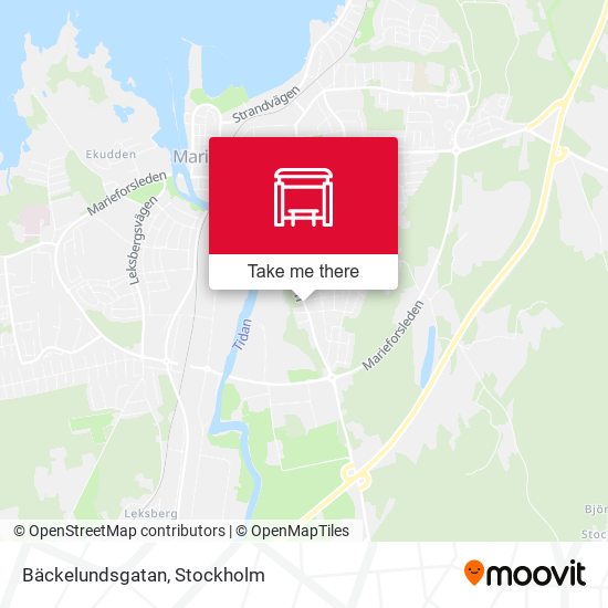 Bäckelundsgatan map