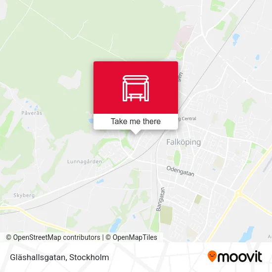 Gläshallsgatan map