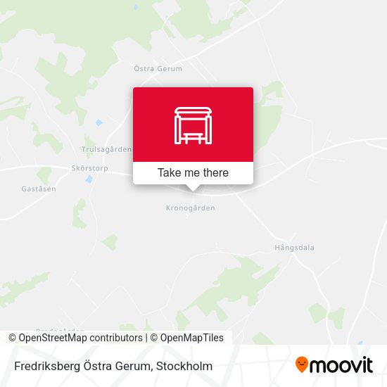 Fredriksberg Östra Gerum map