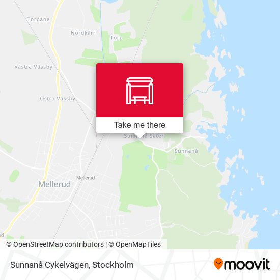 Sunnanå Cykelvägen map