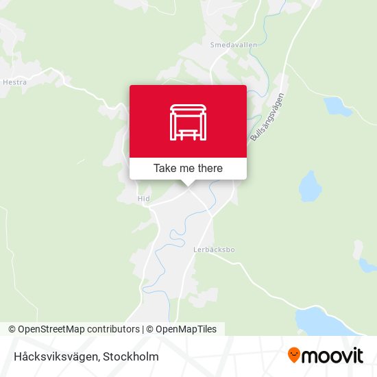 Håcksviksvägen map