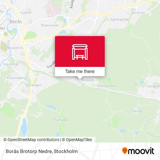 Borås Brotorp Nedre map