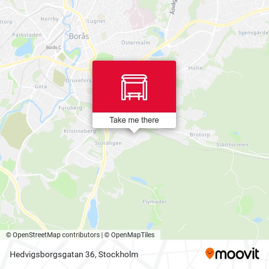 Hedvigsborgsgatan 36 map