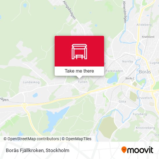 Borås Fjällkroken map