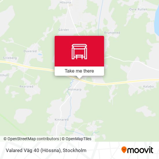 Valared Väg 40 (Hössna) map
