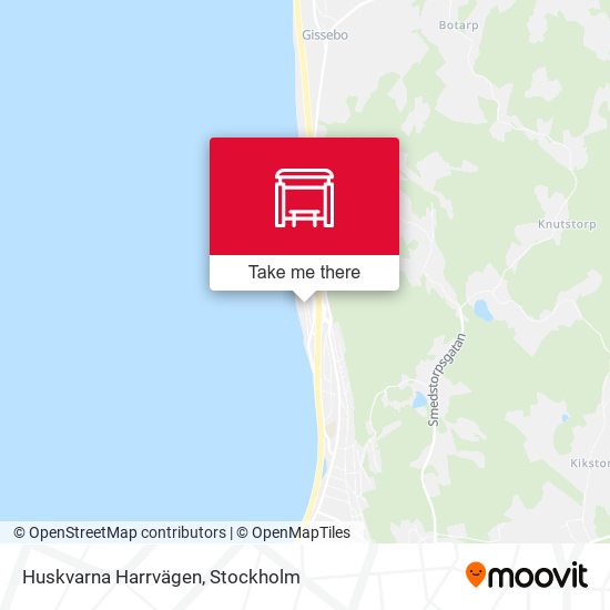 Huskvarna Harrvägen map