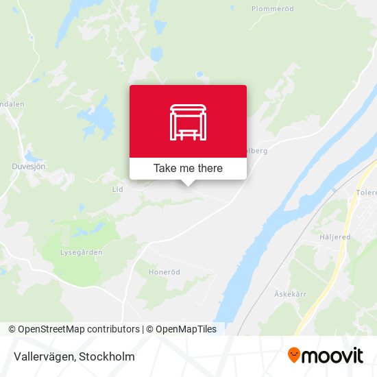 Vallervägen map