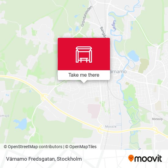 Värnamo Fredsgatan map