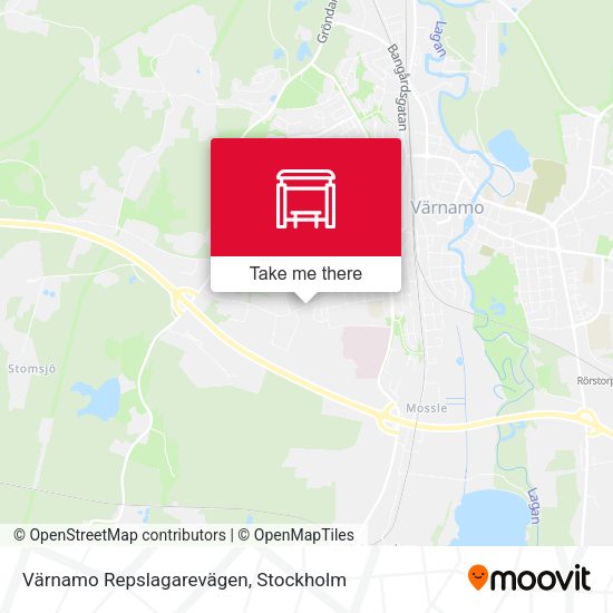 Värnamo Repslagarevägen map