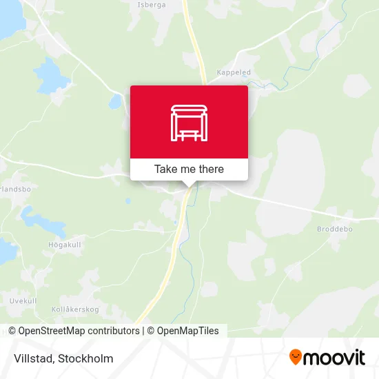 Villstad map