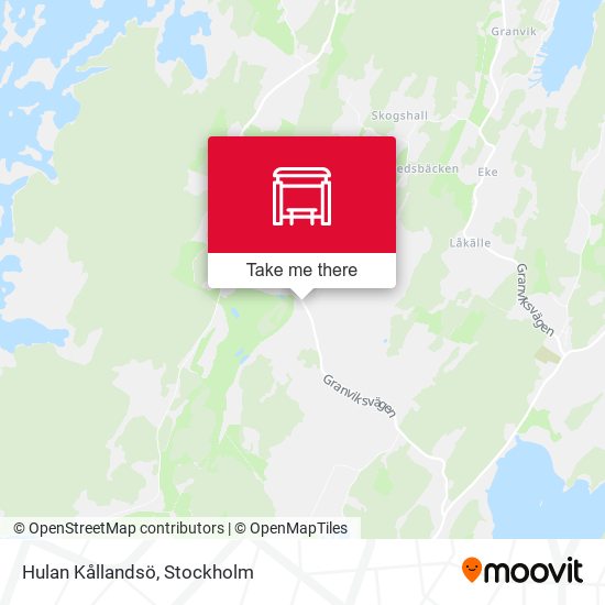 Hulan Kållandsö map