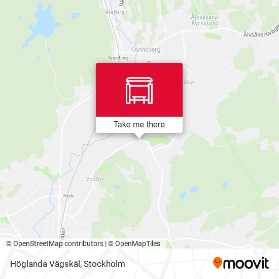 Höglanda Vägskäl map