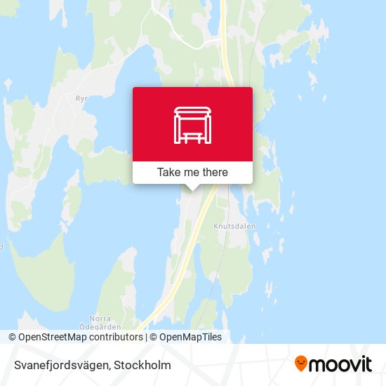 Svanefjordsvägen map