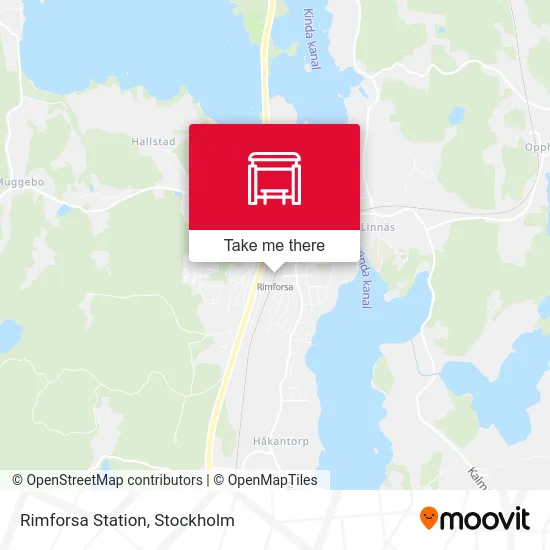 Rimforsa Station map